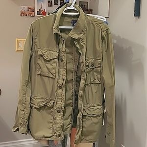 Green army jacket - men's large